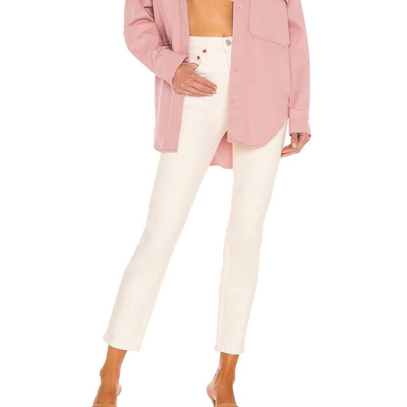 REDONE Orginals 90s High Rise Ankle Crop in Vintage White Size 24 - Picture 1 of 5